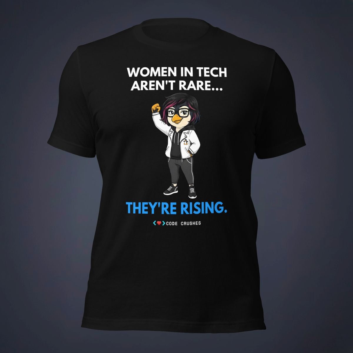 Women in Tech Aren't Rare... They're Rising T-shirt