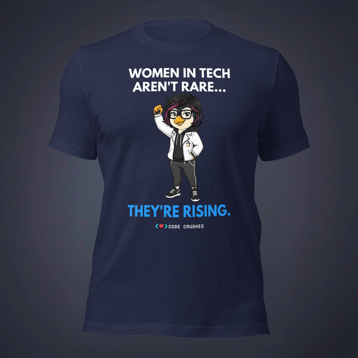 Women in Tech Aren't Rare... They're Rising T-shirt