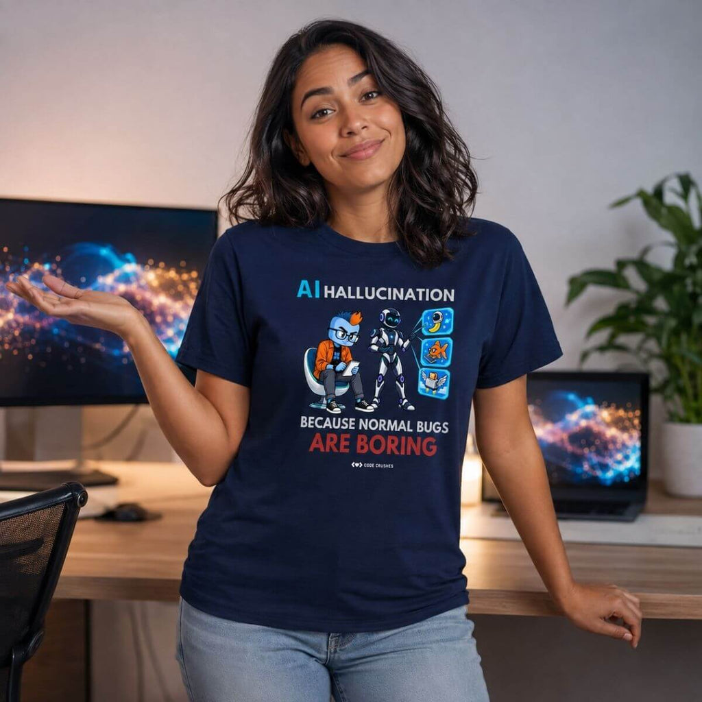 Code Crushes T-SHIRT AI Hallucination T-Shirt