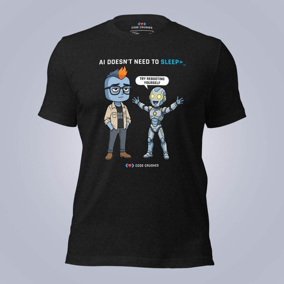 AI Doesn't Need to Sleep. T-Shirt