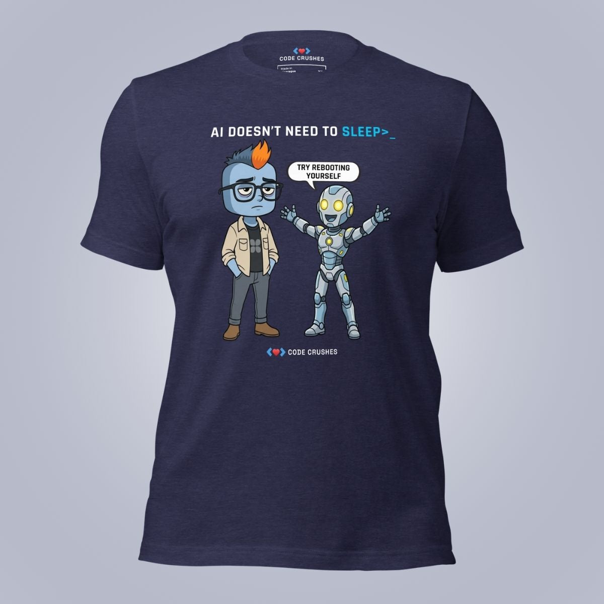 AI Doesn't Need to Sleep. T-Shirt