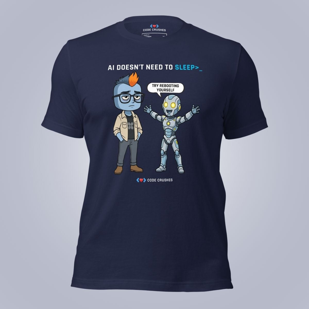 AI Doesn't Need to Sleep. T-Shirt