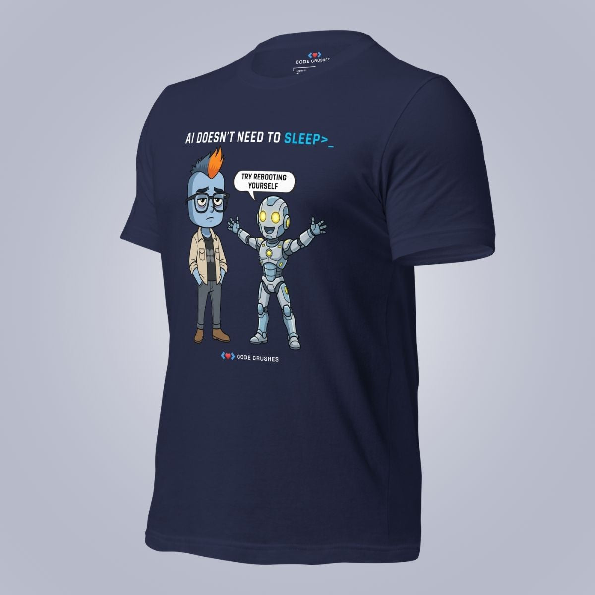 AI Doesn't Need to Sleep. T-Shirt