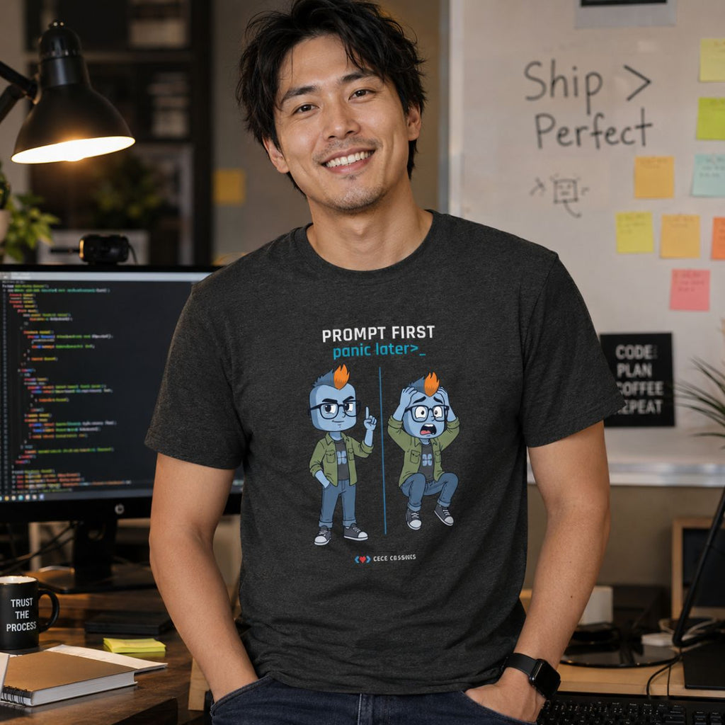 Prompt First, Panic Later T-Shirt
