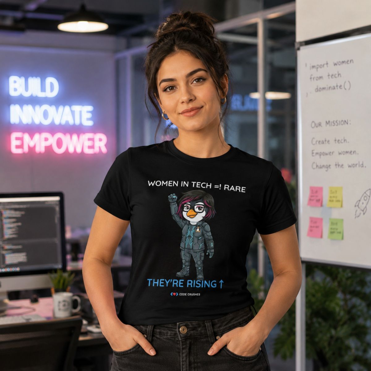 Women in Tech Are Rare. They're Rising. T-Shirt