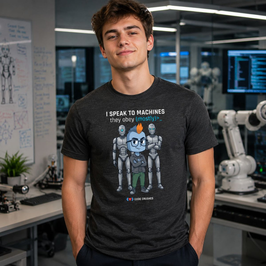 I Speak to Machines. They Obey. Mostly. T-Shirt