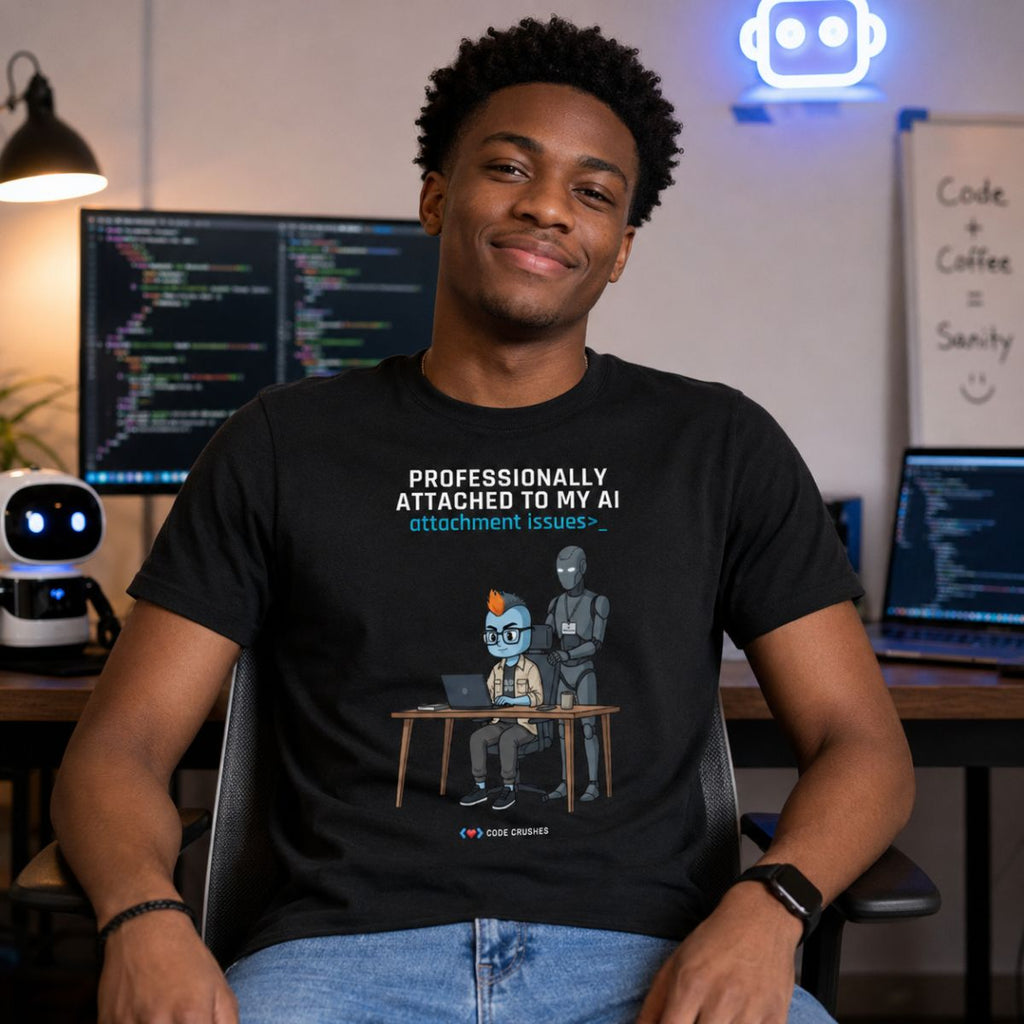 Professionally Attached to My AI T-Shirt