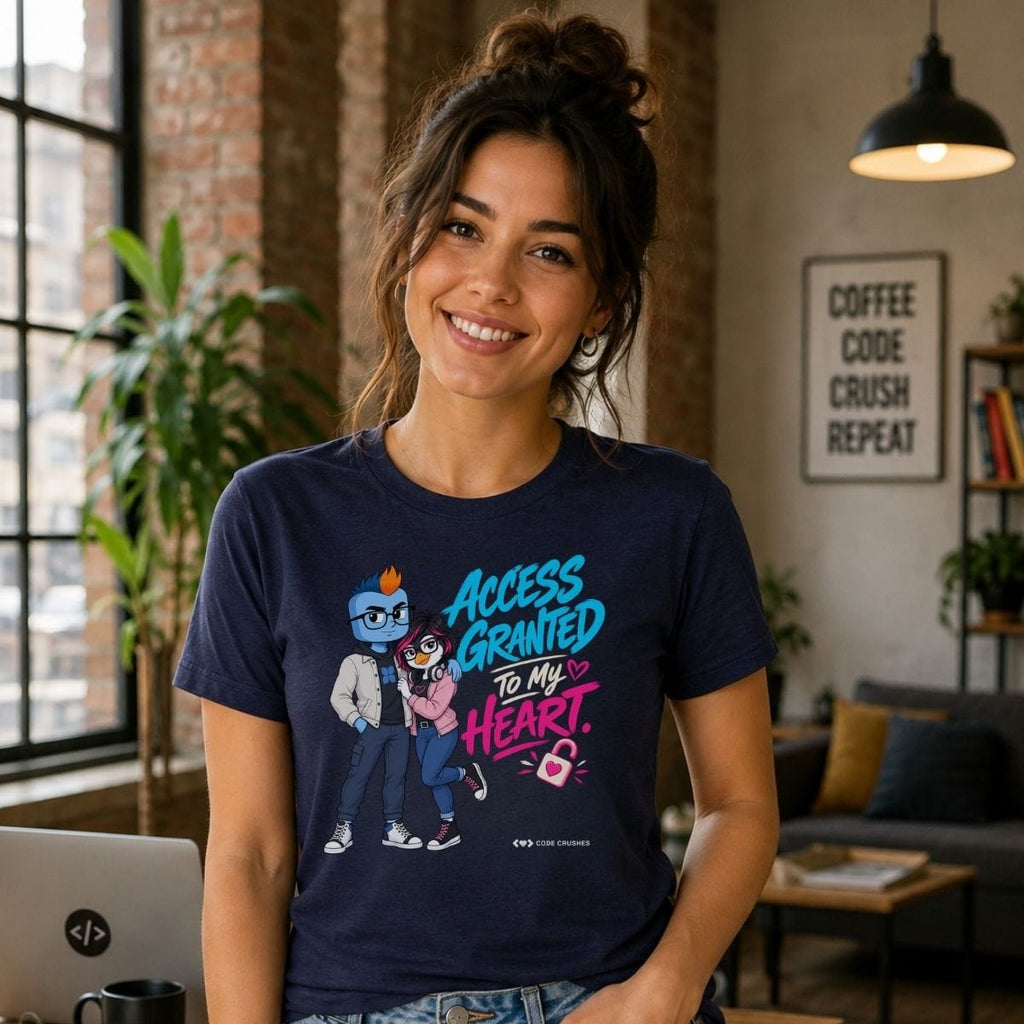 Code Crushes T-SHIRT Access Granted to My Heart T-Shirt