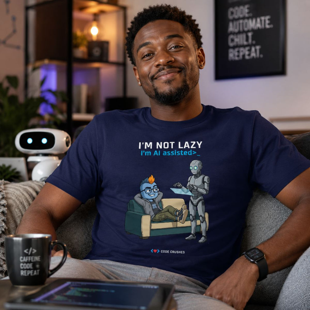 I'm Not Lazy, I'm AI Assisted T-Shirt