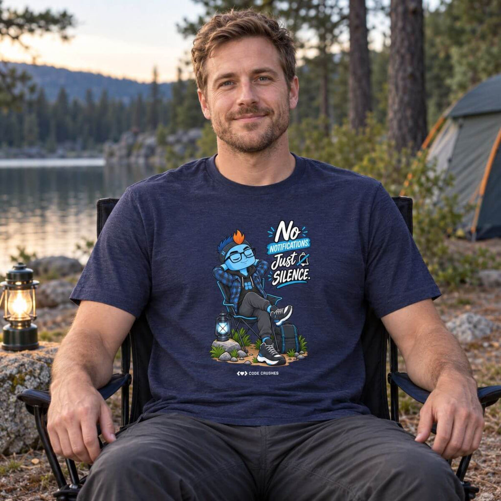 Code Crushes T-SHIRT No Notifications, Just Silence T-Shirt