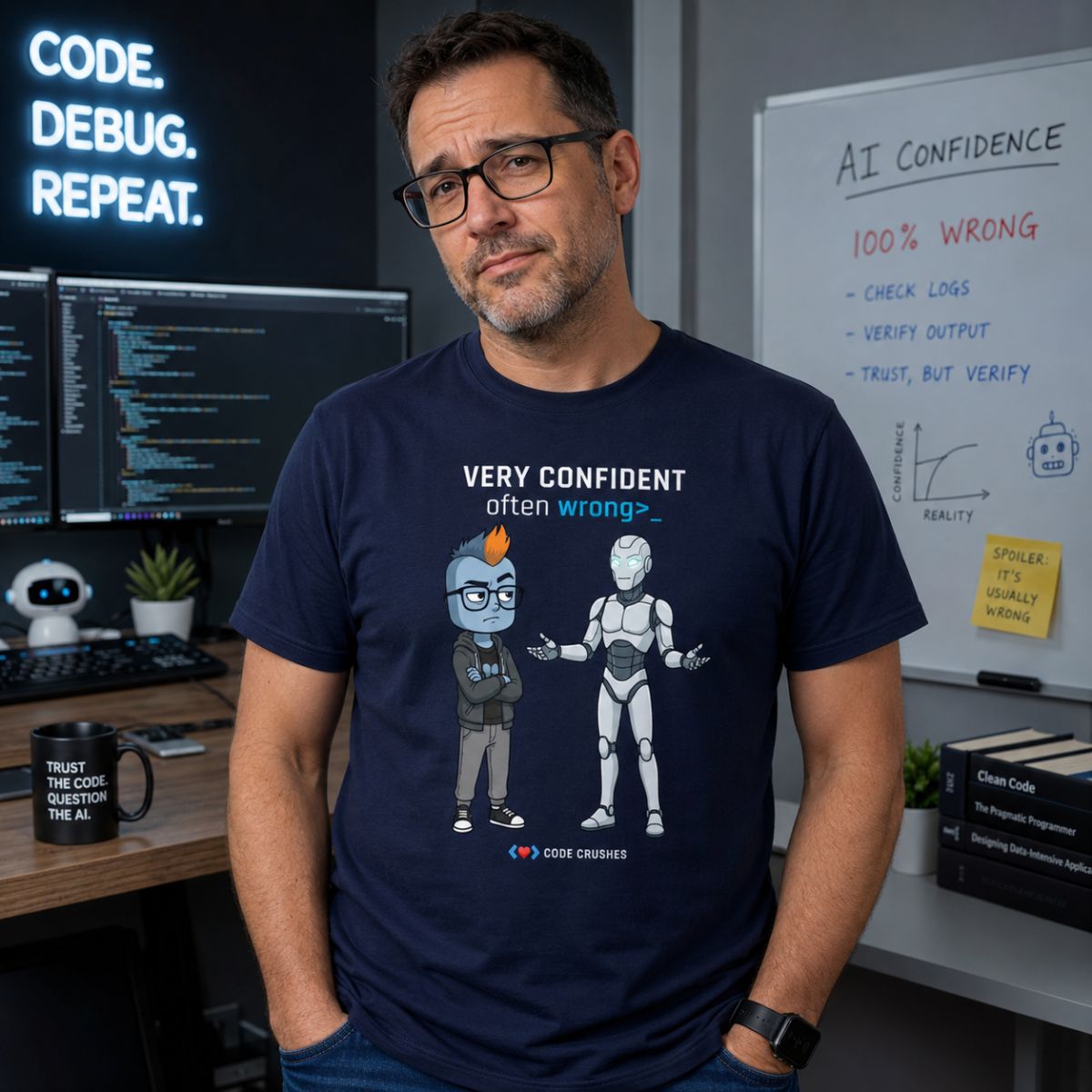 Very Confident. Often Wrong. T-Shirt