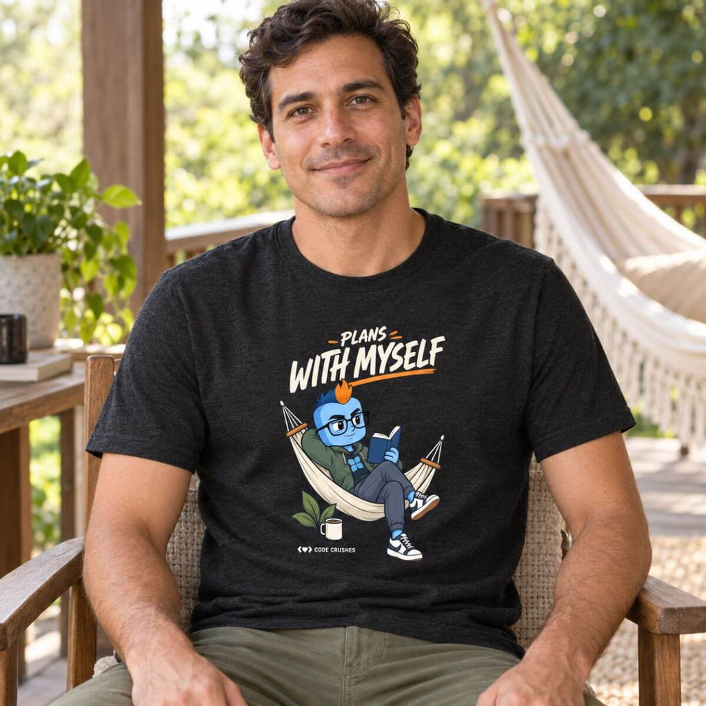 Code Crushes T-SHIRT Black Heather / S Plans With Myself T-Shirt