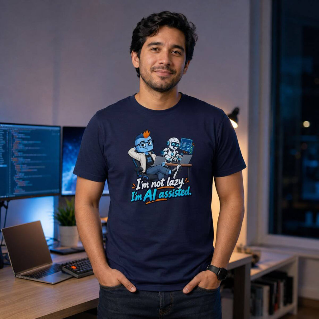 Code Crushes T-SHIRT I'm Not Lazy, I'm AI-Assisted T-Shirt