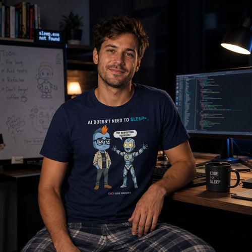 AI Doesn't Need to Sleep. T-Shirt