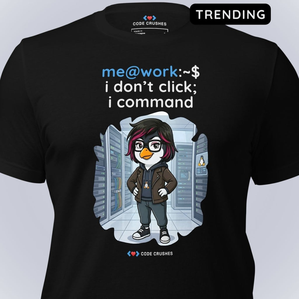 I don't click. I command. T-Shirt