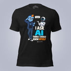 Code Crushes T-SHIRT Black Heather / S I Ask AI Things I Should Know Myself T-Shirt