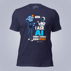 Code Crushes T-SHIRT Heather Midnight Navy / S I Ask AI Things I Should Know Myself T-Shirt