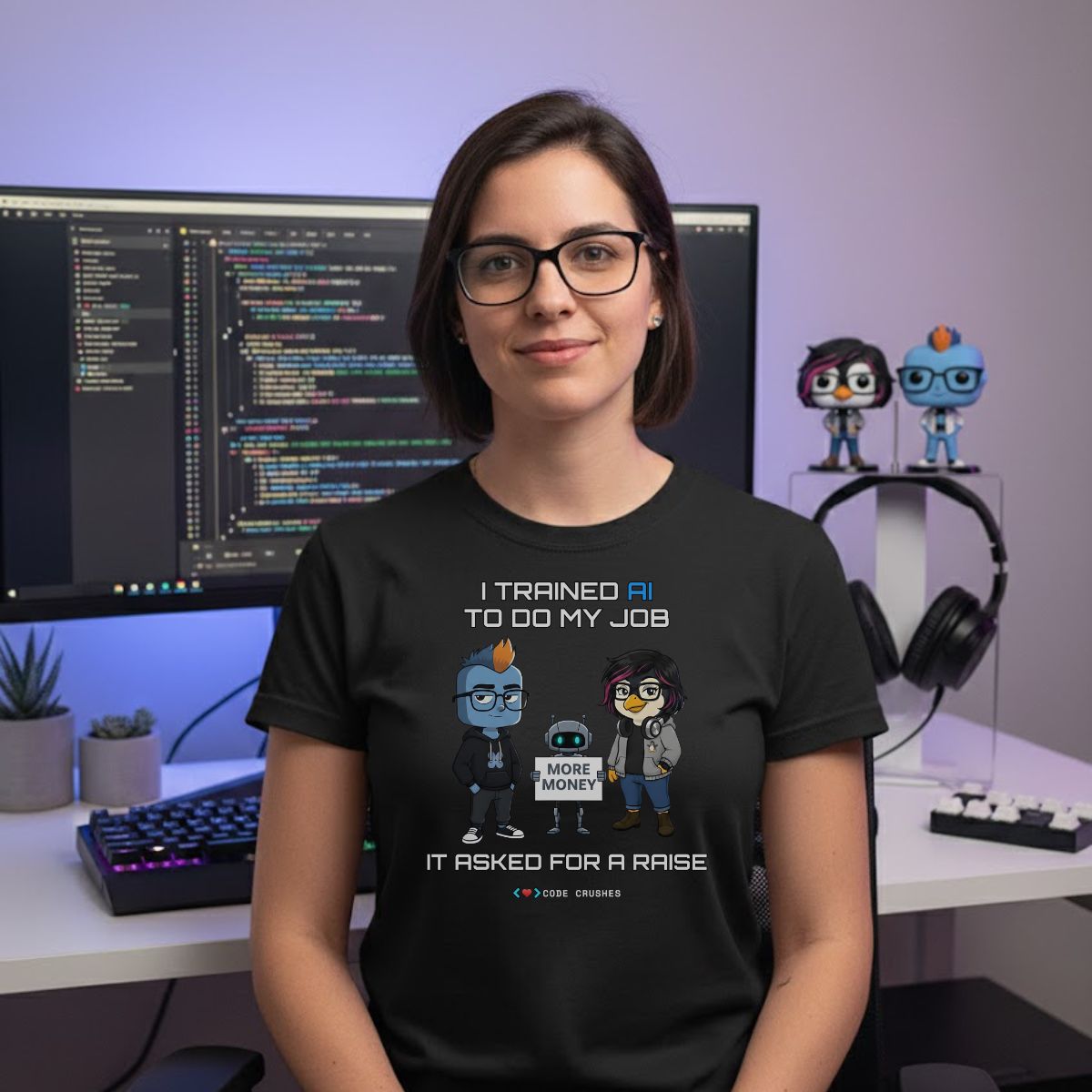 I Trained AI to Do My Job, It Asked for a Raise T-shirt