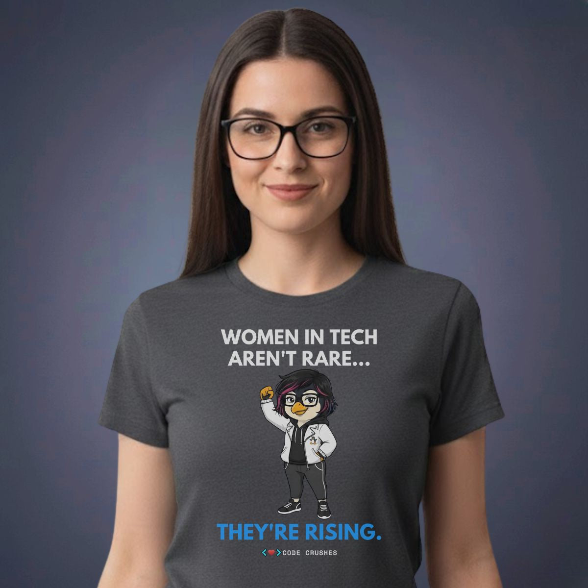 Women in Tech Aren't Rare... They're Rising T-shirt