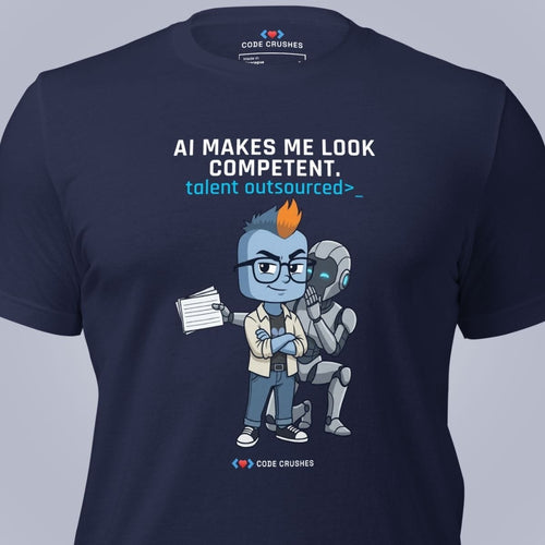 Code Crushes T-SHIRT AI Makes Me Look Competent T-Shirt