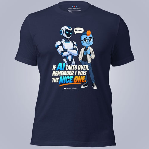 Code Crushes T-SHIRT Navy / S AI Takes Over T-Shirt