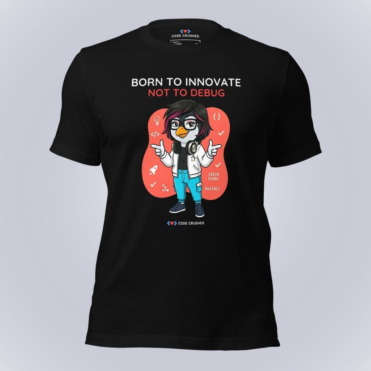 Code Crushes T-SHIRT Black / S Born to Innovate. Not to Debug. T-Shirt