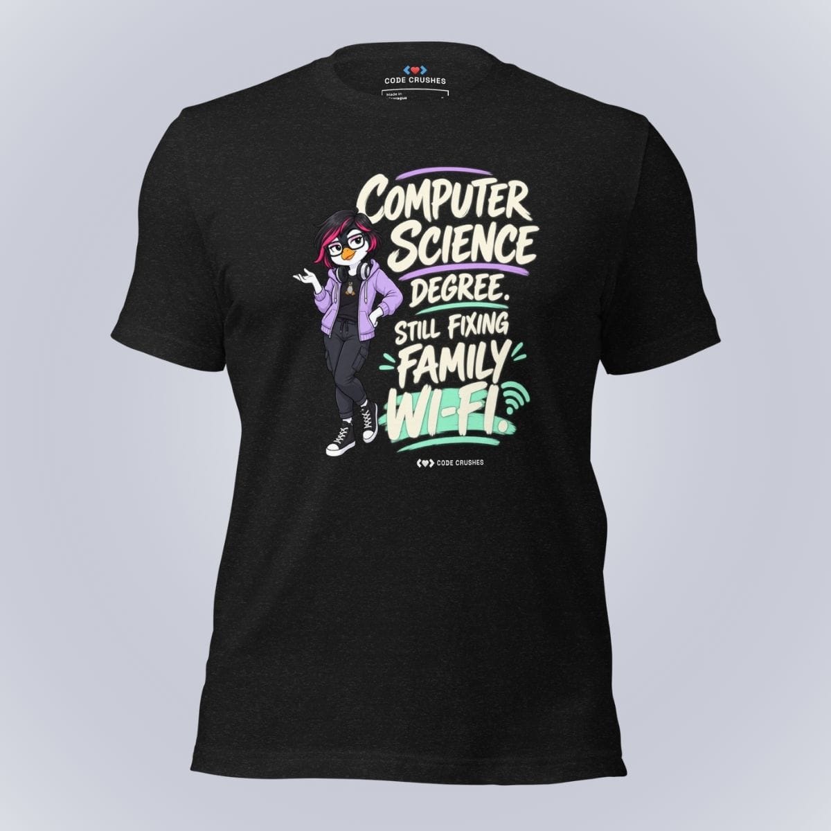Code Crushes T-SHIRT Black / S Computer Science Degree T-Shirt