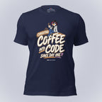 Code Crushes T-SHIRT Navy / S Converting Coffee Into Code T-Shirt