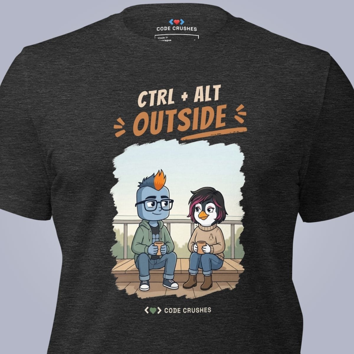 Code Crushes T-SHIRT Ctrl + Alt + Outside. T-Shirt