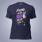 Code Crushes T-SHIRT Heather Midnight Navy / S Fixing My Own Bugs, One Day at a Time T-Shirt