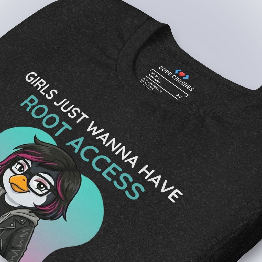 Code Crushes T-SHIRT Girls Just Wanna Have Root Access. T-Shirt
