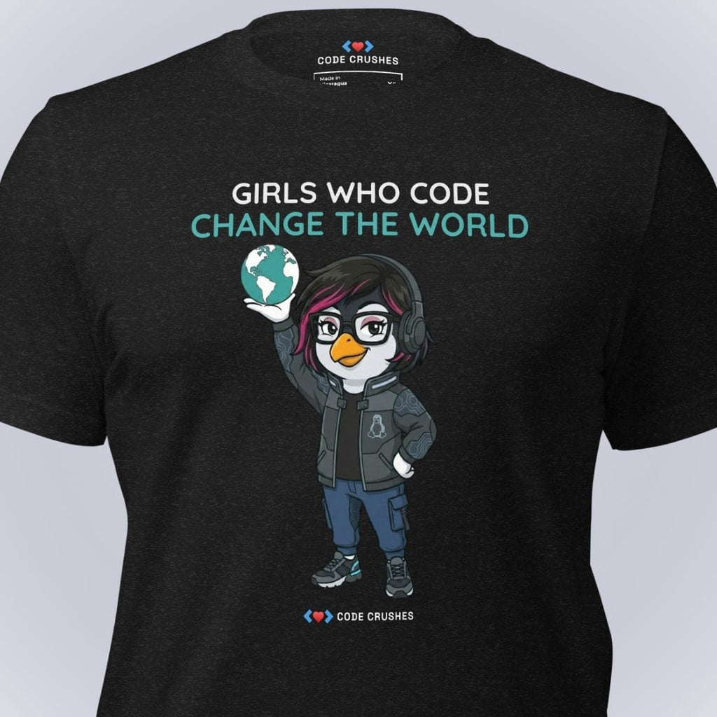 Code Crushes T-SHIRT Girls Who Code Change the World. T-Shirt