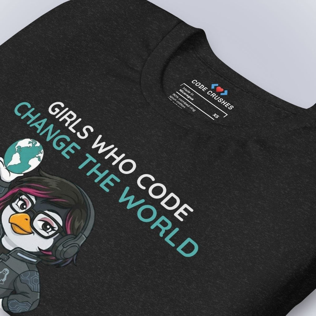 Code Crushes T-SHIRT Girls Who Code Change the World. T-Shirt