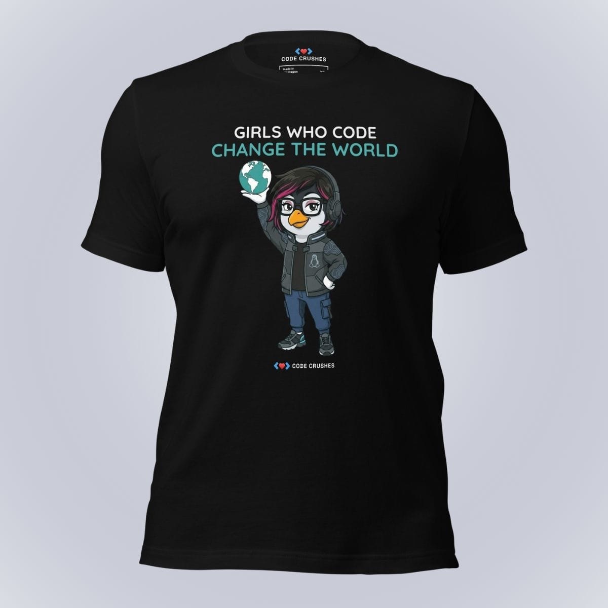 Code Crushes T-SHIRT Black / S Girls Who Code Change the World. T-Shirt