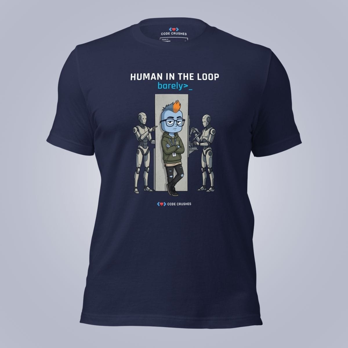 Code Crushes T-SHIRT Navy / S Human in the Loop T-Shirt