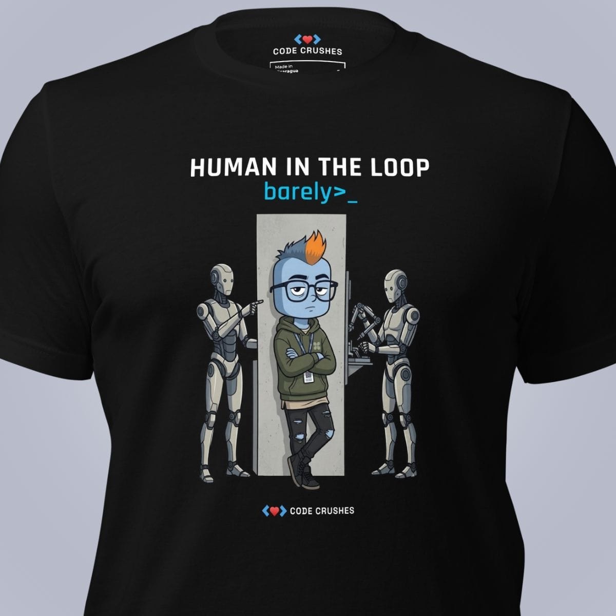 Code Crushes T-SHIRT Human in the Loop T-Shirt