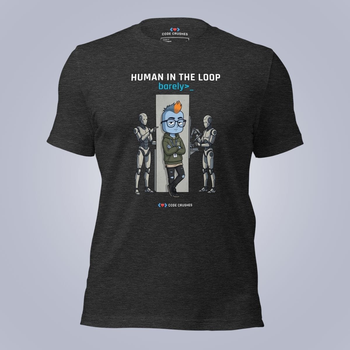 Code Crushes T-SHIRT Dark Grey Heather / S Human in the Loop T-Shirt