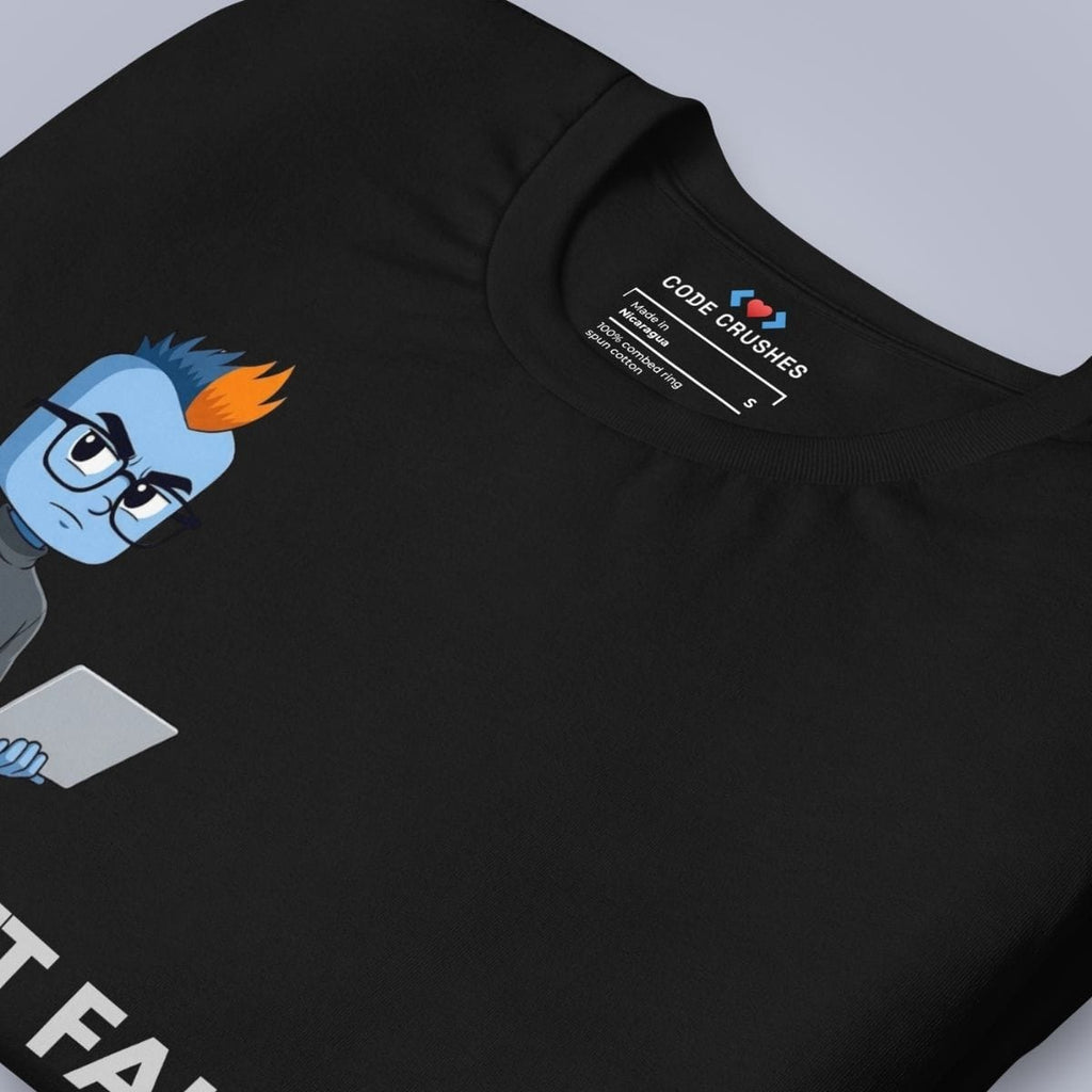 Code Crushes T-SHIRT If It Fails, We Re-prompt T-Shirt
