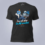 Code Crushes T-SHIRT Dark Grey Heather / S I'm Not Lazy, I'm AI-Assisted T-Shirt