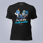 Code Crushes T-SHIRT Black Heather / S I'm Not Lazy, I'm AI-Assisted T-Shirt