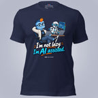 Code Crushes T-SHIRT Navy / S I'm Not Lazy, I'm AI-Assisted T-Shirt