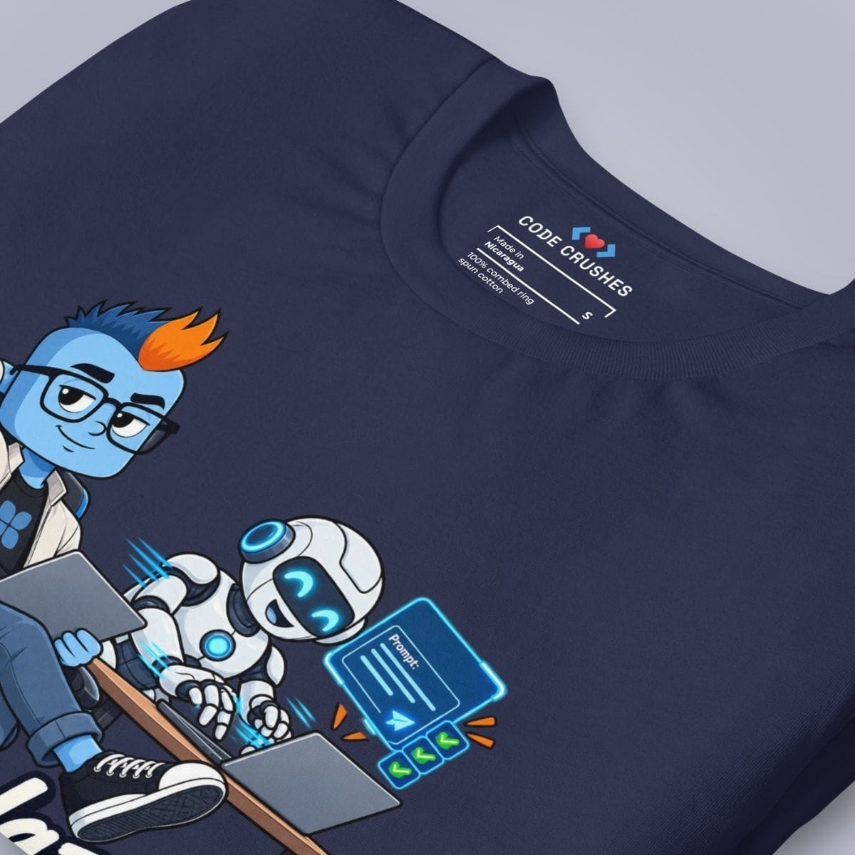 Code Crushes T-SHIRT I'm Not Lazy, I'm AI-Assisted T-Shirt