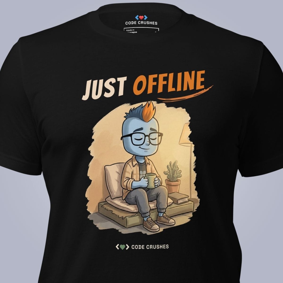 Code Crushes T-SHIRT Just Offline. T-Shirt