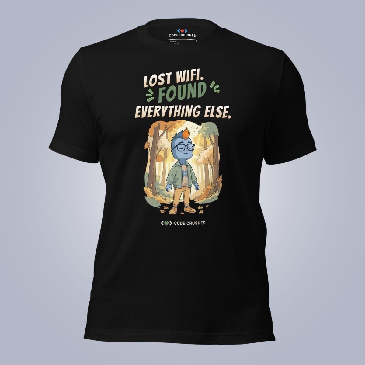 Code Crushes T-SHIRT Black / S Lost WiFi, Found Everything Else T-Shirt