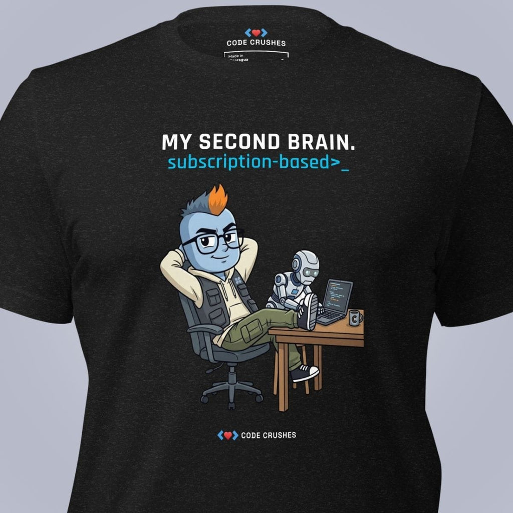 Code Crushes T-SHIRT My Second Brain T-Shirt