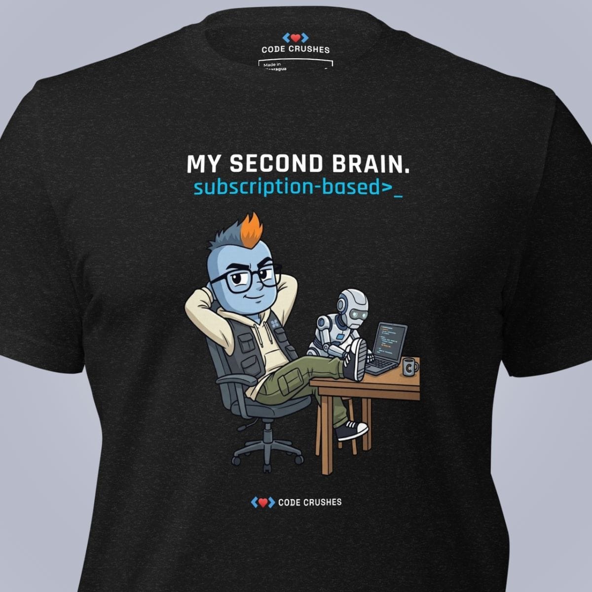 Code Crushes T-SHIRT My Second Brain T-Shirt