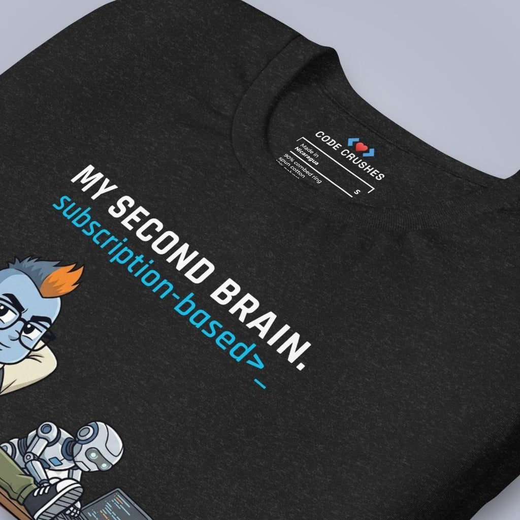 Code Crushes T-SHIRT My Second Brain T-Shirt