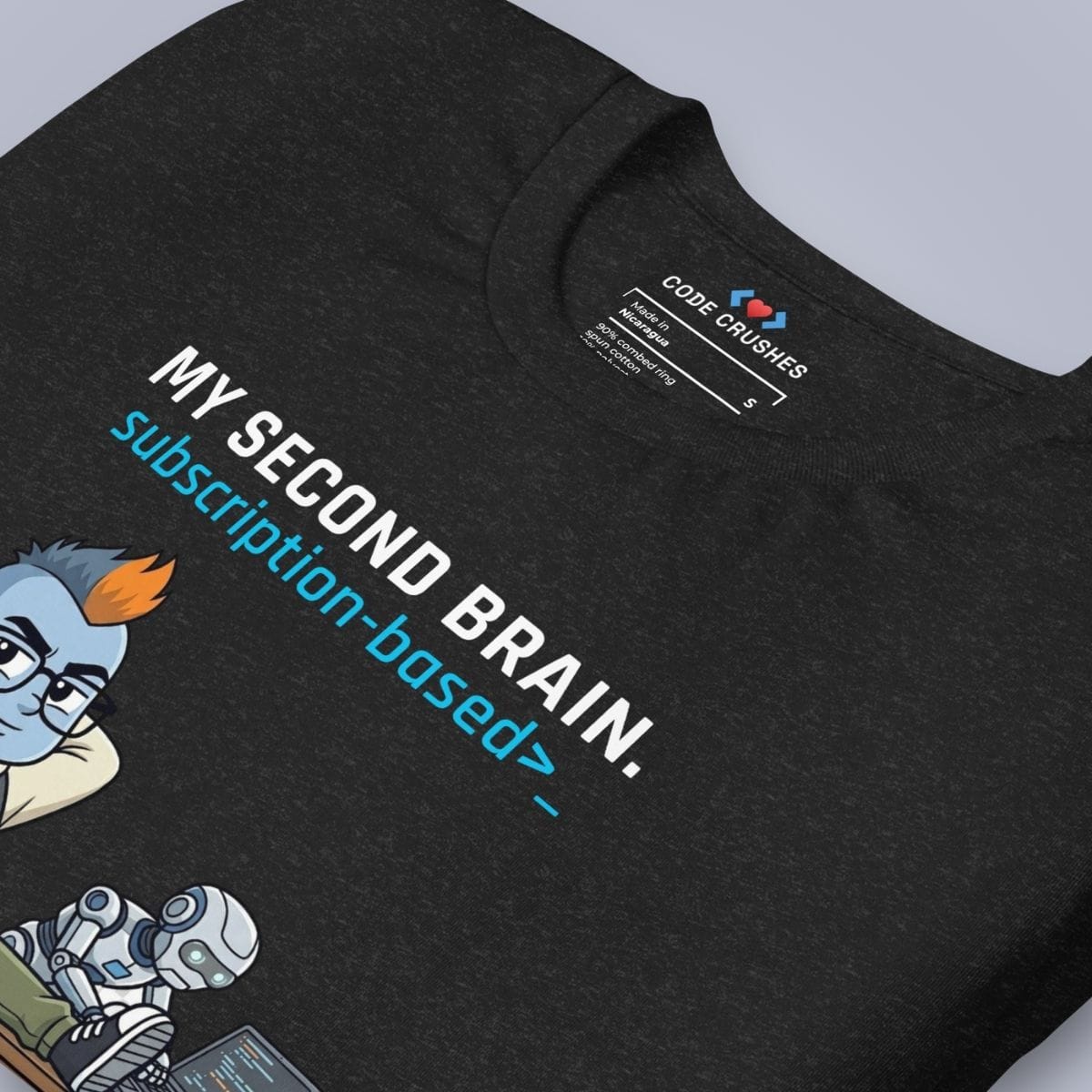 Code Crushes T-SHIRT My Second Brain T-Shirt