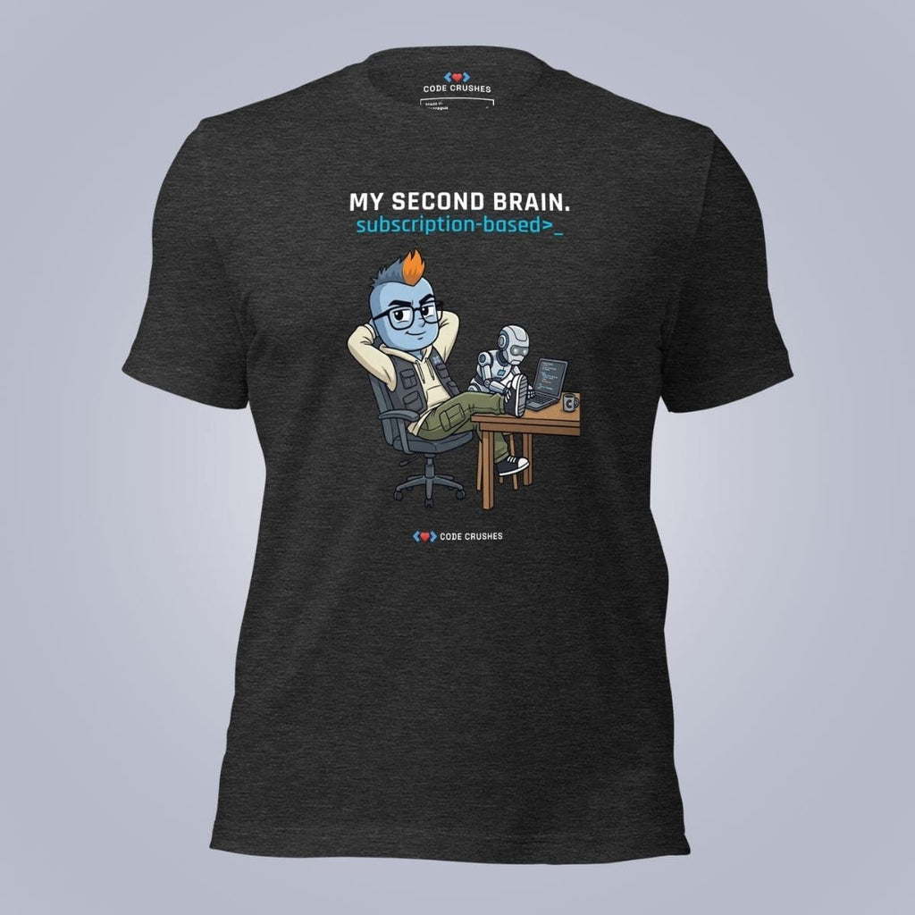Code Crushes T-SHIRT Dark Grey Heather / S My Second Brain T-Shirt