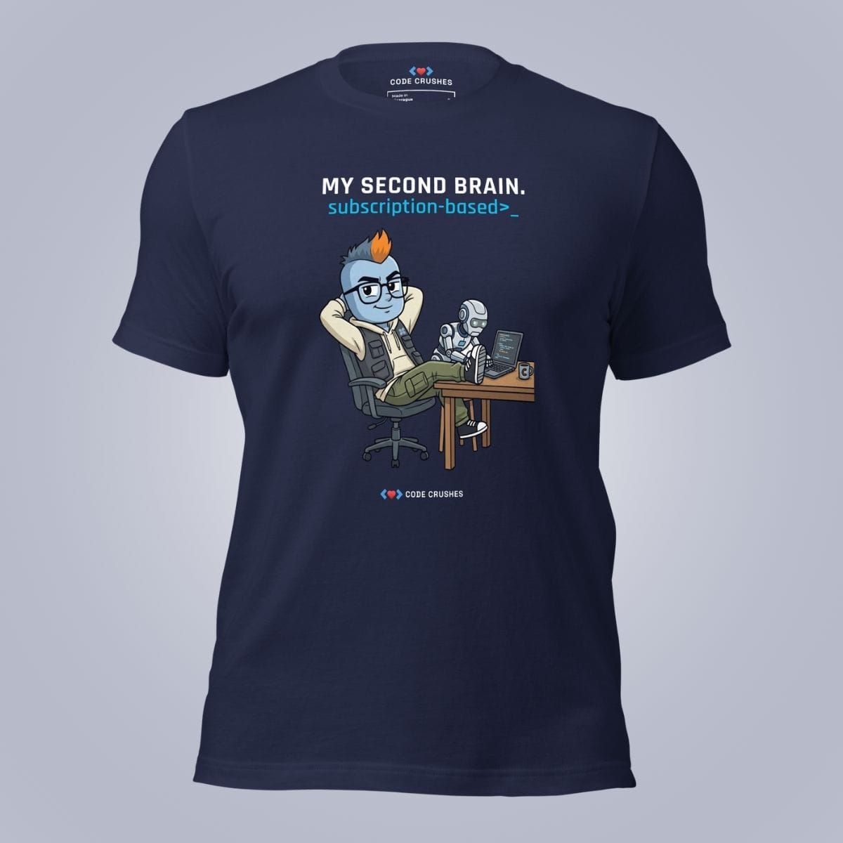 Code Crushes T-SHIRT Navy / S My Second Brain T-Shirt